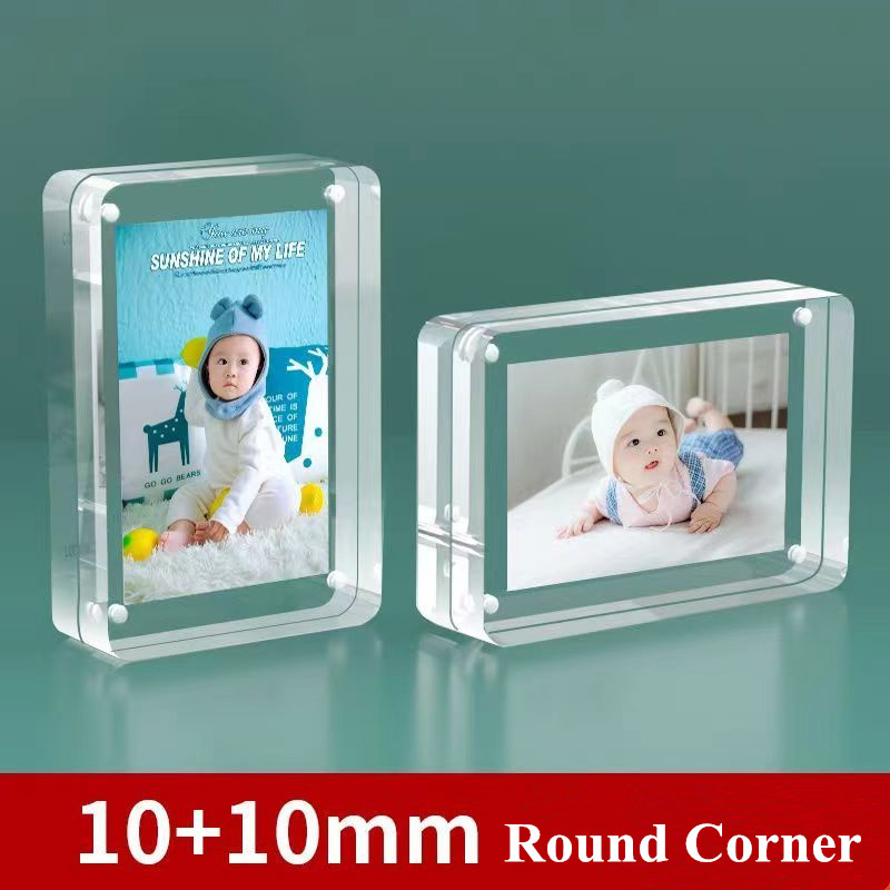 Photo Acrylic Block - 4X6Cm/6X9Cm Dubbelzijdige Magnetische Foto Foto Blok
