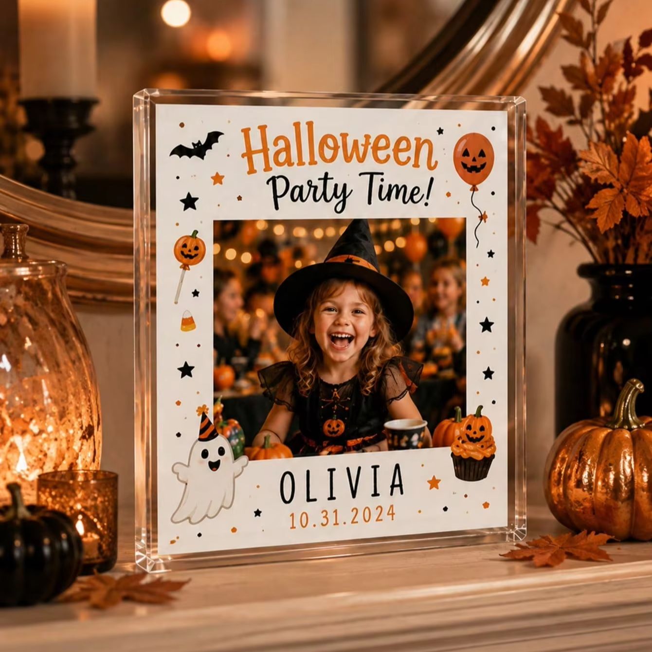 Photo Acrylic Block - Op maat gemaakt Halloween acryl fotoblok,