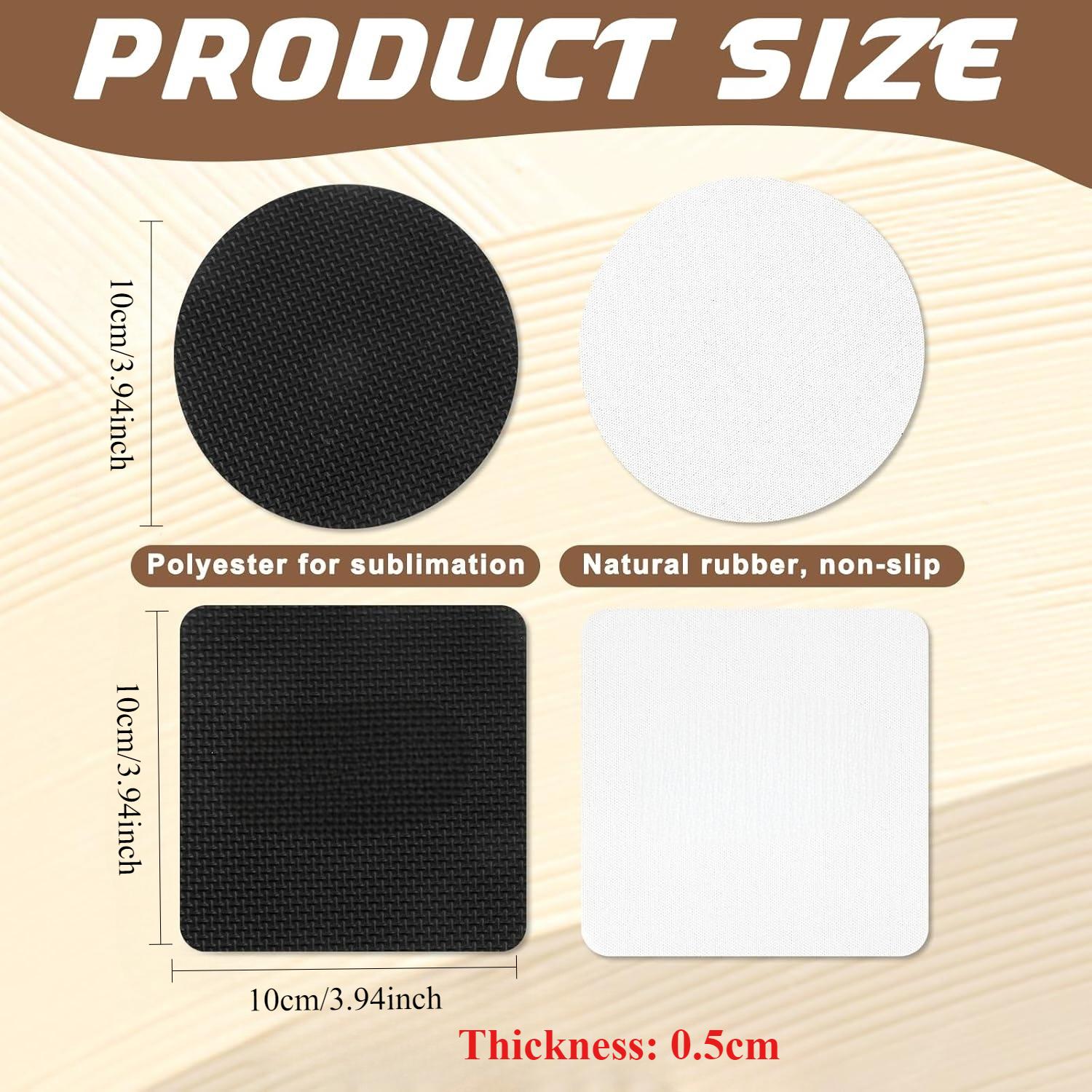 10-delige sublimatie onderzett - Coaster Sublimation Blank recensie en prijs