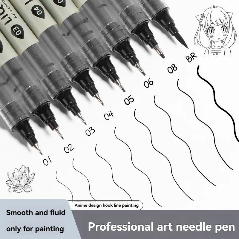 12-pack zwarte fineliner teken - Copic Marker Sketch recensie en prijs