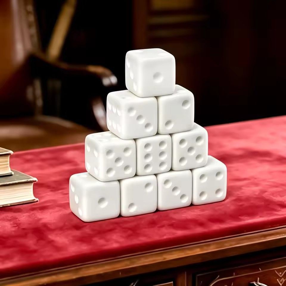 10 Stuks/set Lege Witte Dobbel - Puzzle Blank White recensie en prijs