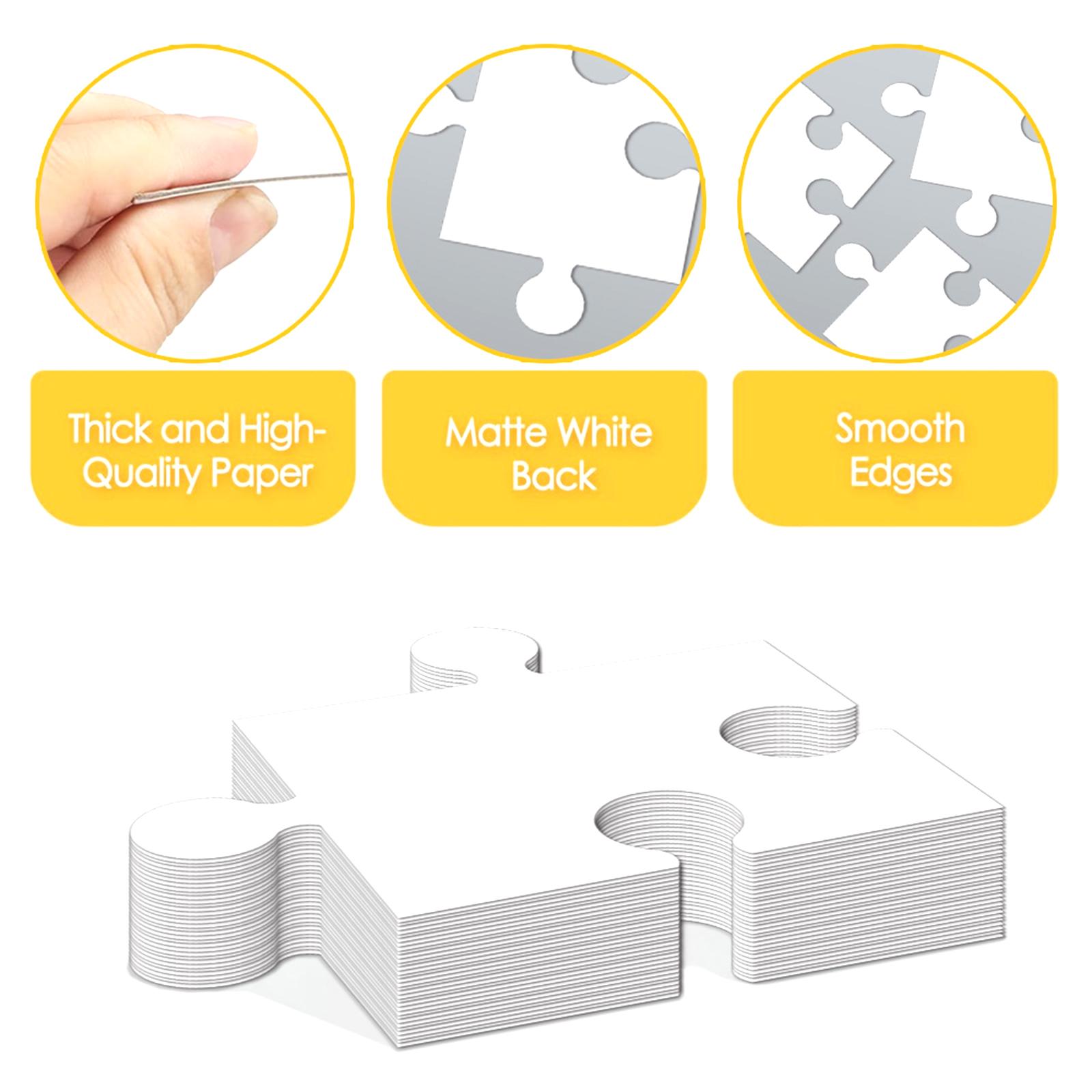 Wit kartonnen blanco puzzels A - Puzzle Blank White recensie en prijs