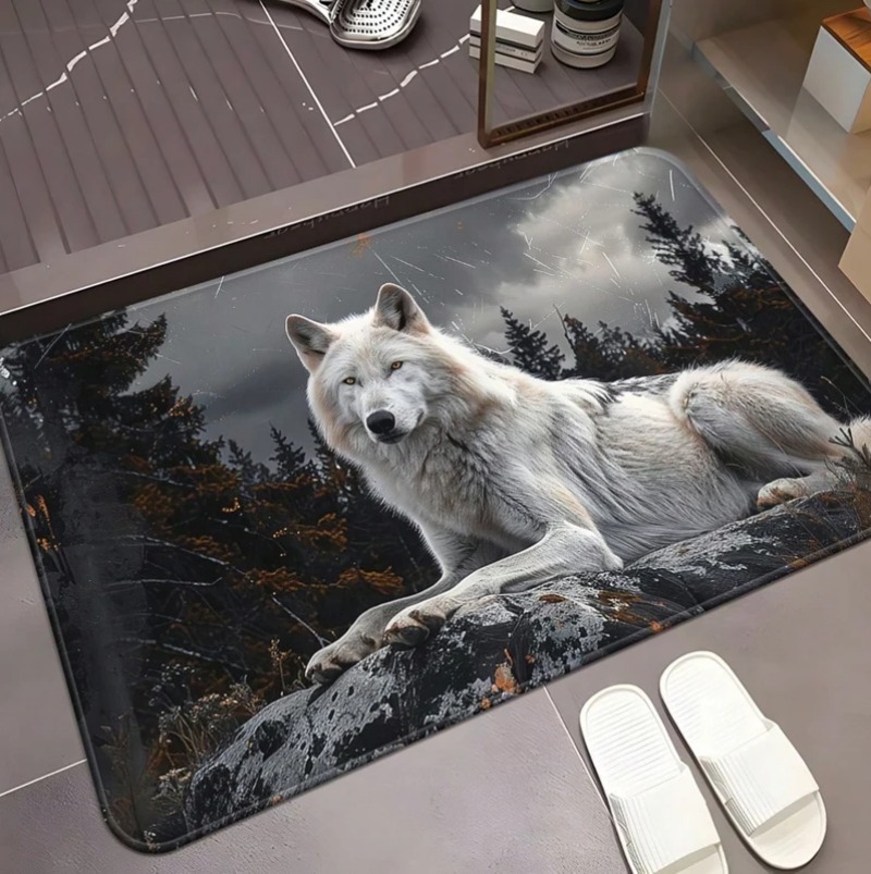 Cool White Wolf Deurmat Wildli - Puzzle Blank White recensie en prijs